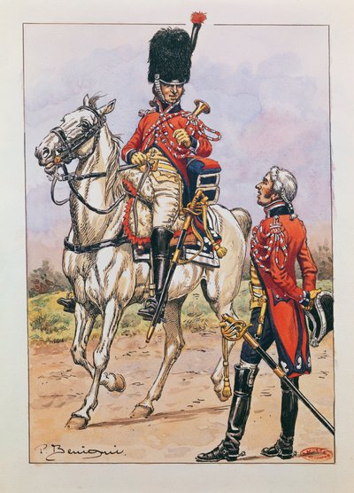 Bugler of the Elite Cavalry of the Imperial Guard, 1804-06 by P. Benigni